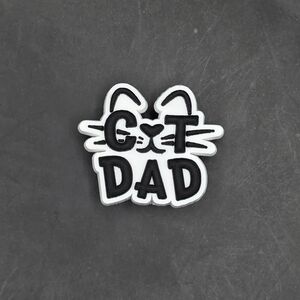 (5/$15) Cat Dad Croc Charm